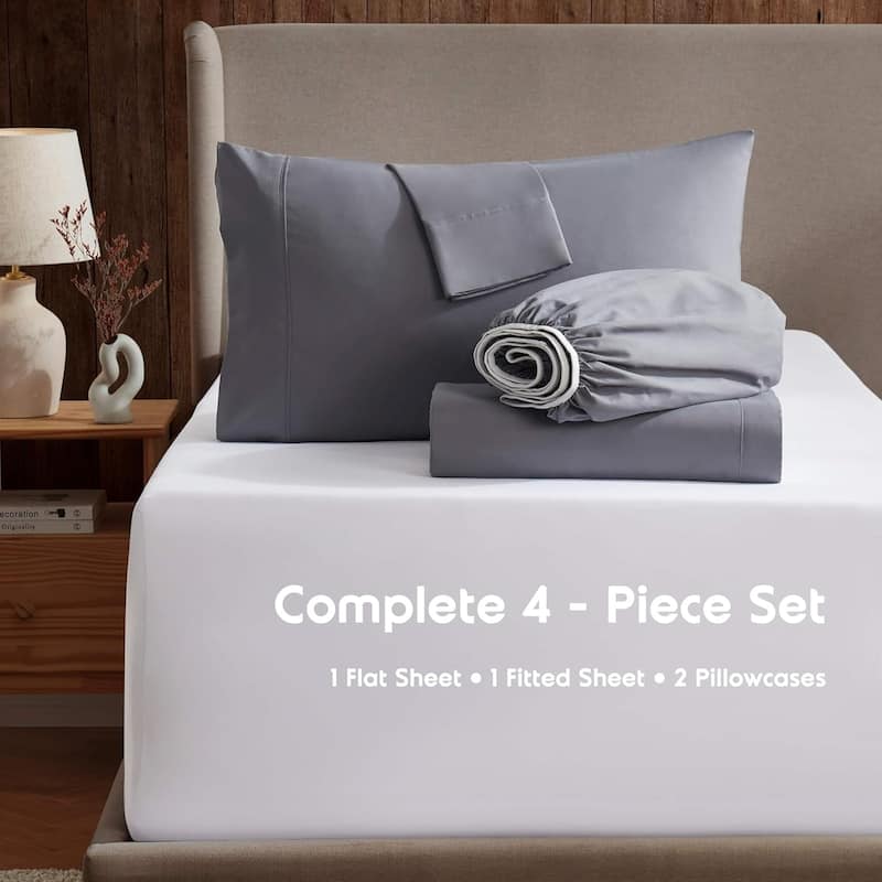 Emperyan 10 inch Sized Green Tea Mattress with 4 Piece Deep Pocket Bed Sheets