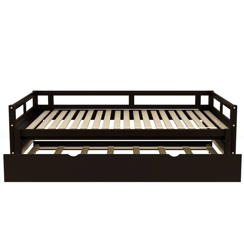 Extending Daybed with Trundle, Wooden Daybed with Trundle