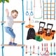 preview thumbnail 5 of 28, VEVOR Ninja Warrior Obstacle Course for Kids,Outdoor Playset Equipment,Backyard Toys Training Equipment Set with 12 Obstacles 2 x 65 ft