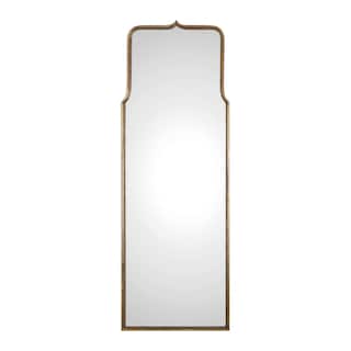 Uttermost Adelasia Antique Styled Full Length Arched Top Wall Mirror - Antiqued Gold Leaf