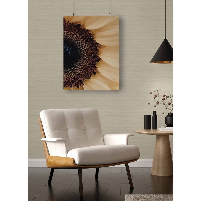 A-Street Prints Shantung Cream Silk Wallpaper