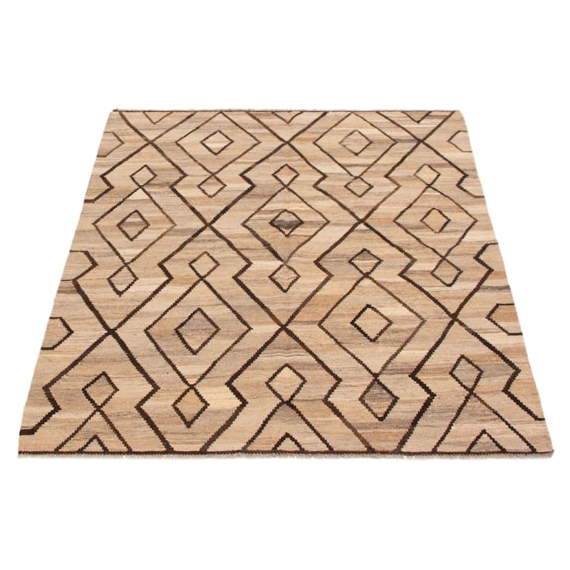 Sivas Tan Kilim 5'3" x 6'6" - 5'3 x 6'6
