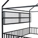 preview thumbnail 11 of 34, Space-Saving Full Size Kids Bed House Bed with Fence and Shelves