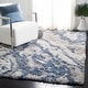 preview thumbnail 12 of 84, SAFAVIEH Horizon Shag Mukades Abstract 2.5-inch Thick Rug 3' Square - Grey/Blue - Square