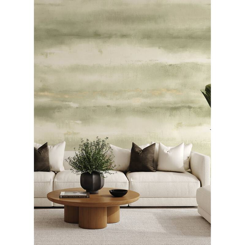 A-Street Prints Aveline Green Wall Mural
