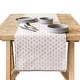 preview thumbnail 68 of 91, Over&back Hand-Blocked Printed Cotton Table Runner - Machine Washable 18 x 108 - Pink Bloom