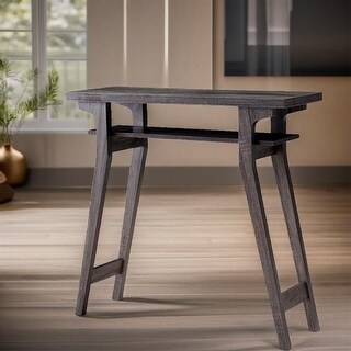 Slanted Console Modern Console with Shelf and Slanted Legs - Bed Bath & Beyond - 39115042