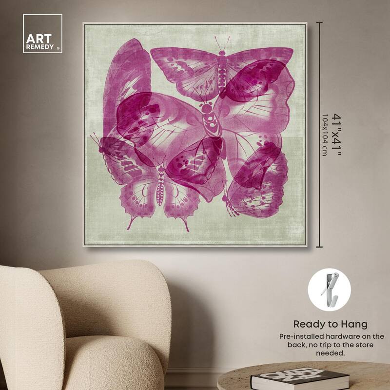 Fluttering Wings Canvas by Art Remedy