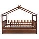 preview thumbnail 66 of 81, Wooden House Bed Frame with Trundle Bed