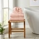 preview thumbnail 113 of 197, Linery & Co. Cotton Diamond Waffle Texture Bath Towels 6 Piece Set - Pink