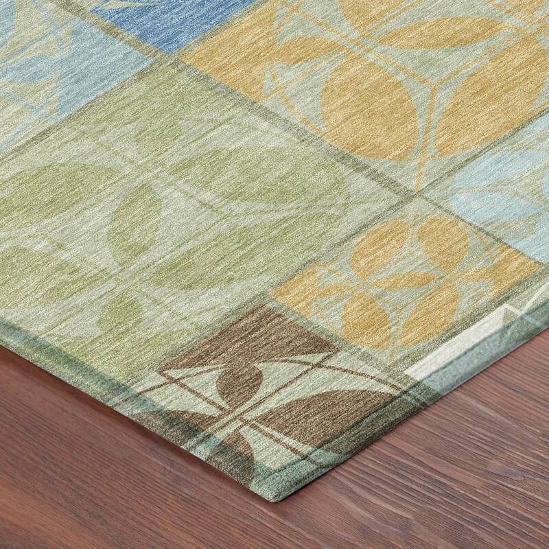 Machine Washable Indoor/ Outdoor Patch Lupton Chantille Rug