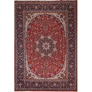 Floral Red Kashan Turkish Area Rug Oriental Machine Made Carpet - 8'0 ...
