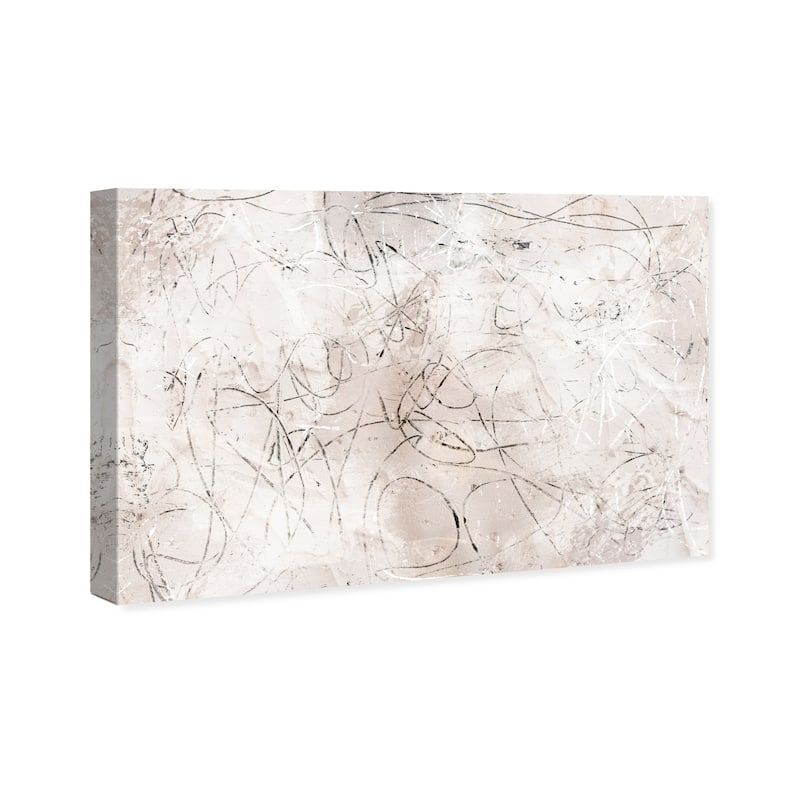 Wynwood Studio Abstract Yeso Dreamer White and Beige Modern & Contemporary Wall Art Canvas Print
