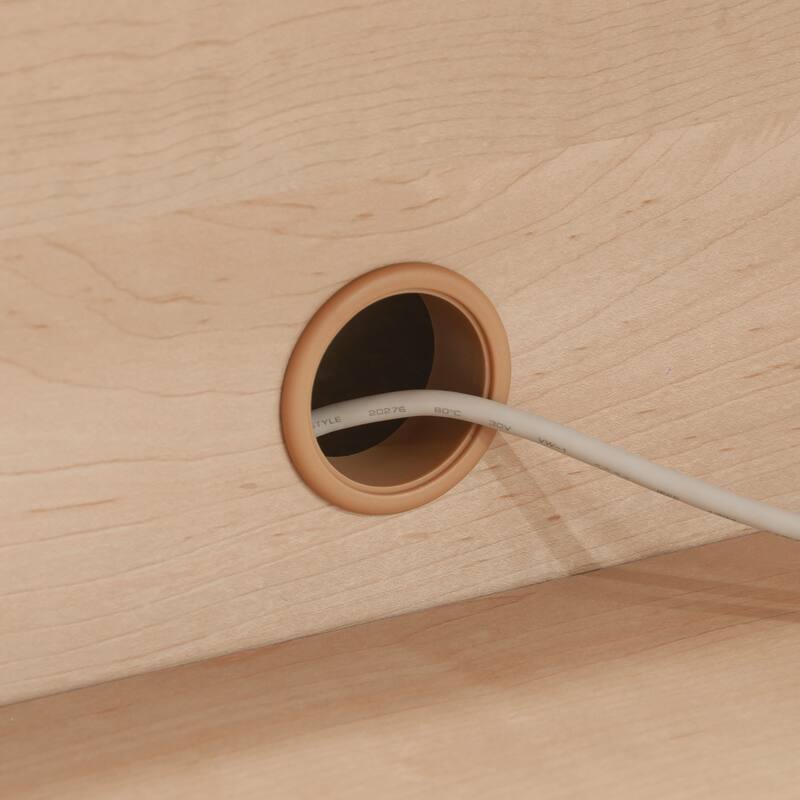 Engineered Wood Scandinavian Storage Credenza with Multi-Room Storage, Brown - 66.73" W × 20.47" D × 29.88" H