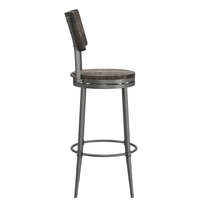 Hillsdale Furniture Jennings Wood and Metal Swivel Stool