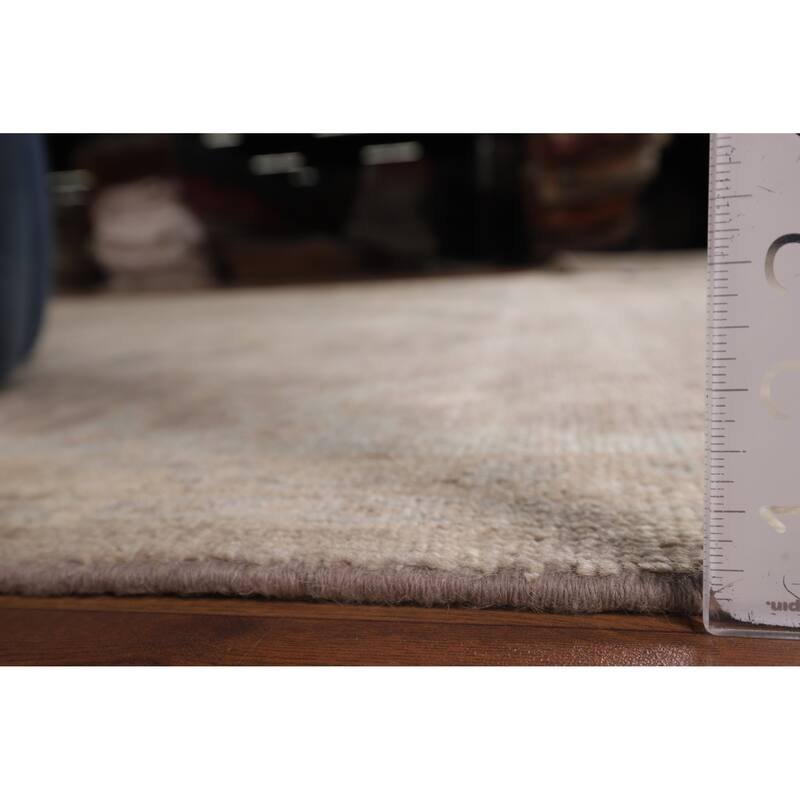 Oushak Turkish Area Rug Vegetable Dye Hand-Knotted Wool Carpet - 8'3"x 9'10"