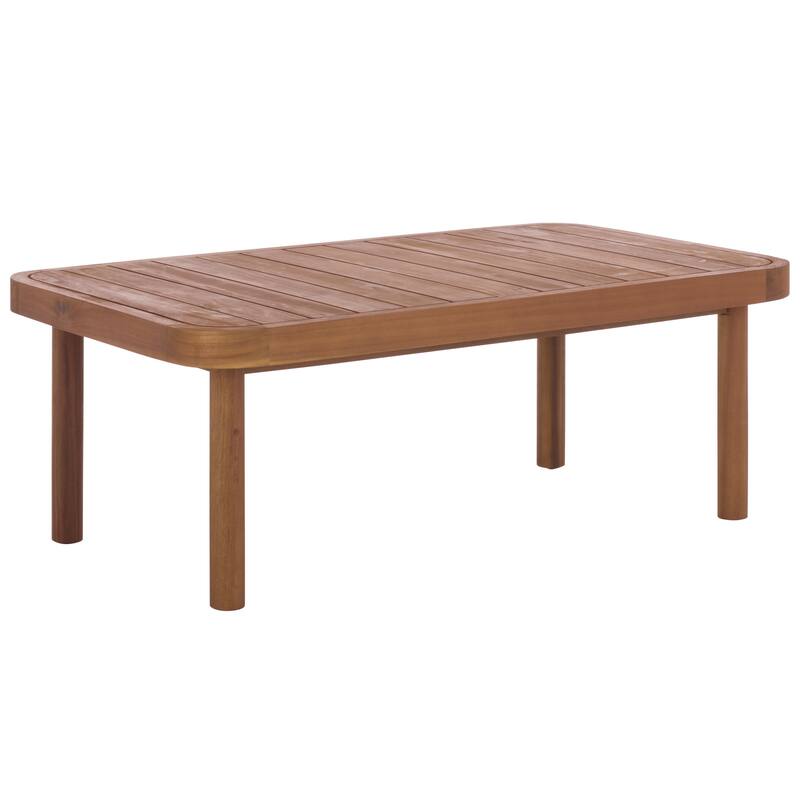 SAFAVIEH Outdoor Living Sabrina Bench and Table - 54"W x 27"D x 29"H
