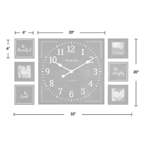 Farmhouse Shiplap Gallery Set Plastic X 2 X In American Designed Overstock