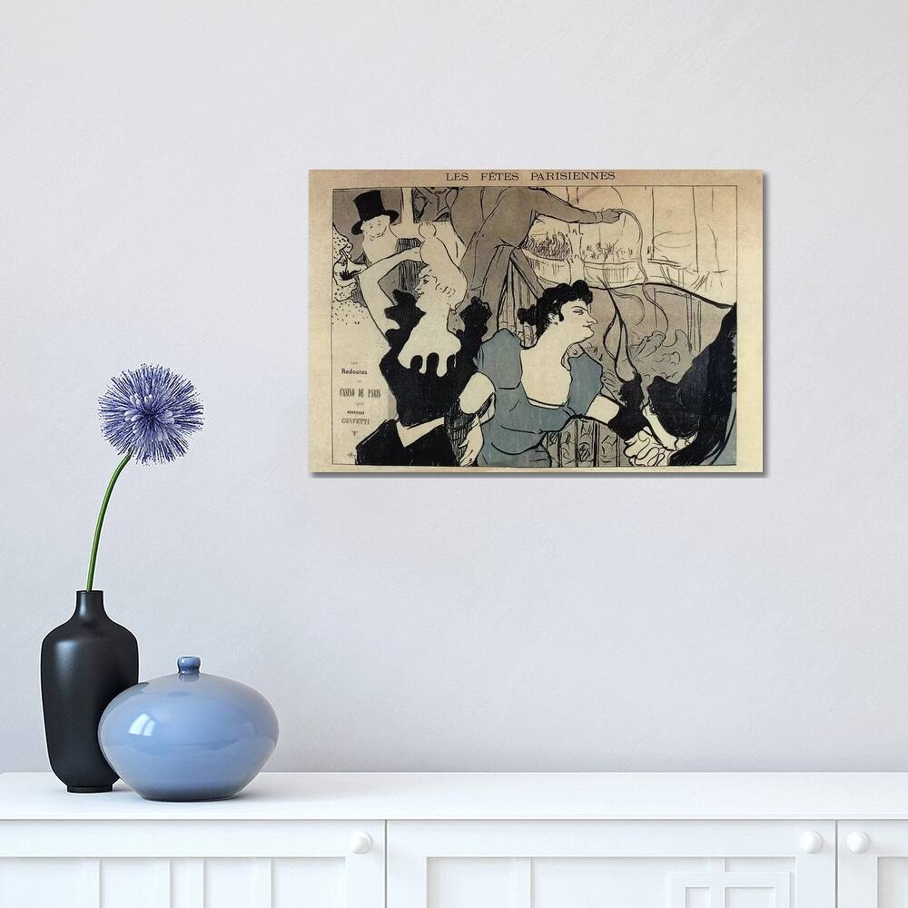 iCanvas "Les Fetes Parisiennes, 1892" by Henri de Toulouse-Lautrec Canvas Print