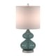 preview thumbnail 12 of 55, Ellipse Curved Gourd Glass Table Lamp, Set of 2