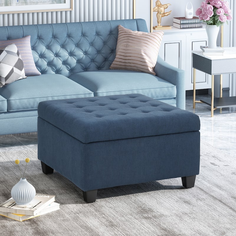 Upholstery Storage Ottoman Bench
