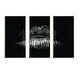 preview thumbnail 14 of 12, Designart "Sexy Golden Metallized Female Lips I" Modern Framed Canvas Wall Art Set of 3 - 4 Colors of Frames