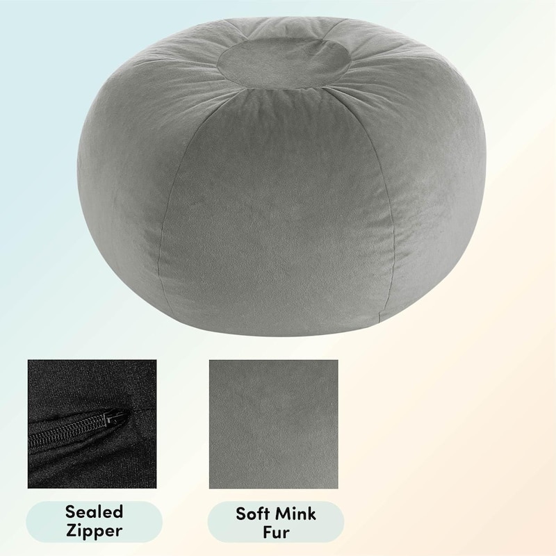 Heritage Kids Pod Round Back Kids Bean Bag Chair