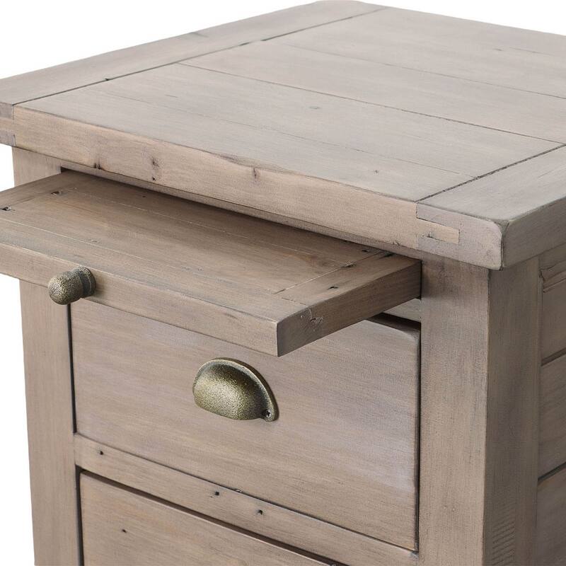 Dexter 3-Drawer Reclaimed Pine Nightstand
