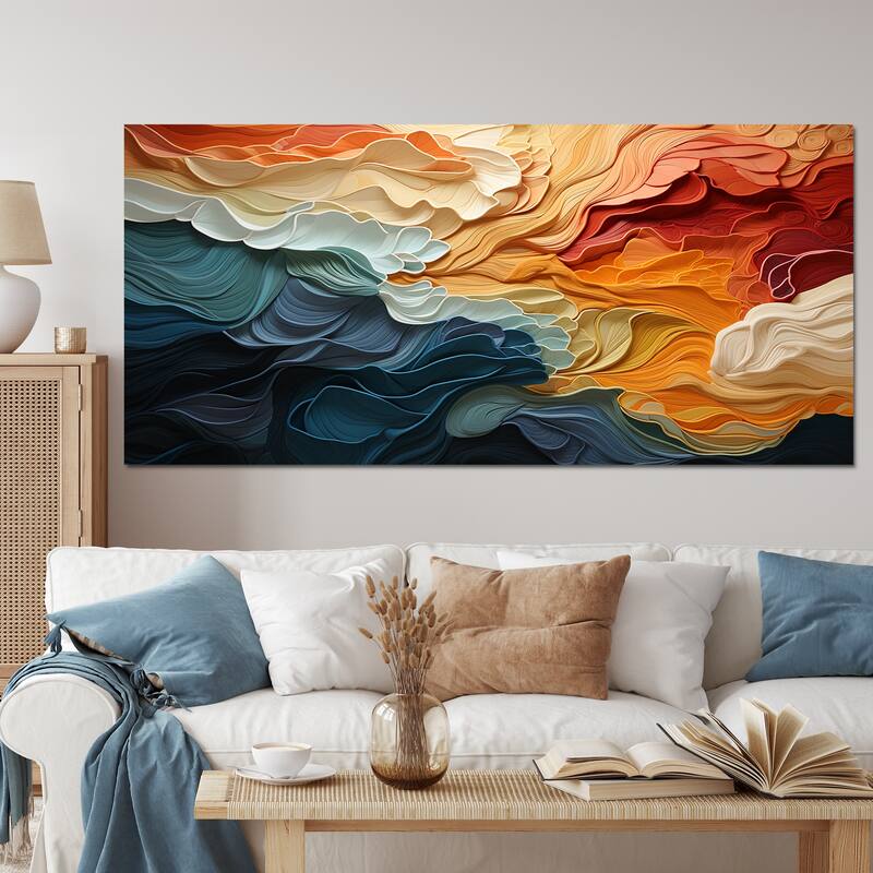 Designart "Biomorphism Organic Forms V" Modern Wall Art Living Room