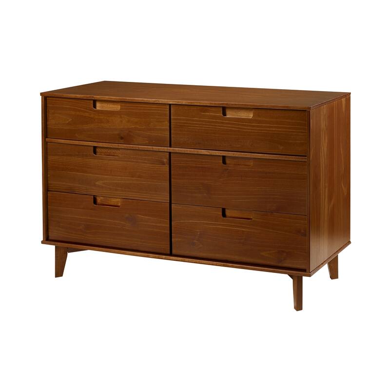 Middlebrook Gammelstaden Mid-Century Solid Wood 6-Drawer Dresser
