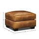 preview thumbnail 3 of 5, Valencia Top Grain Hand Antiqued Leather Traditional Ottoman