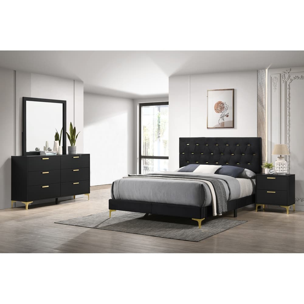 Kendall 4-piece Upholstered Panel Bedroom Set