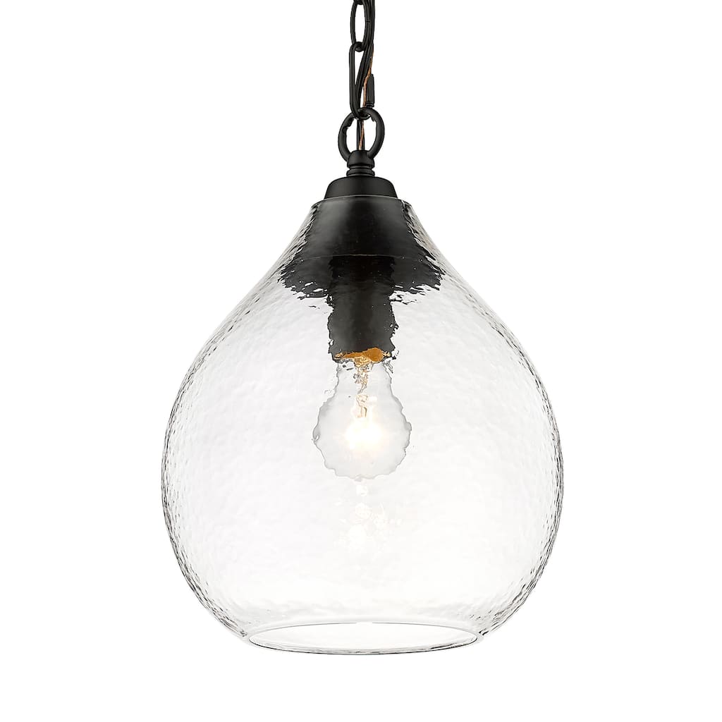 Golden Lighting Ariella 1-light Pendant in Matte Black