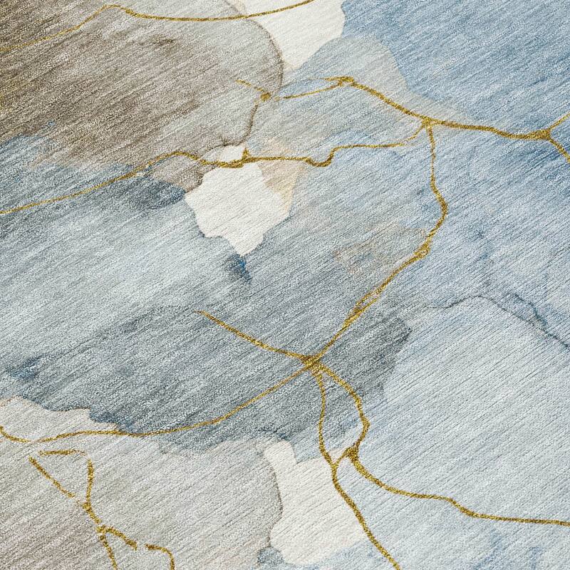 Machine Washable Indoor/ Outdoor Floral Mara Chantille Rug