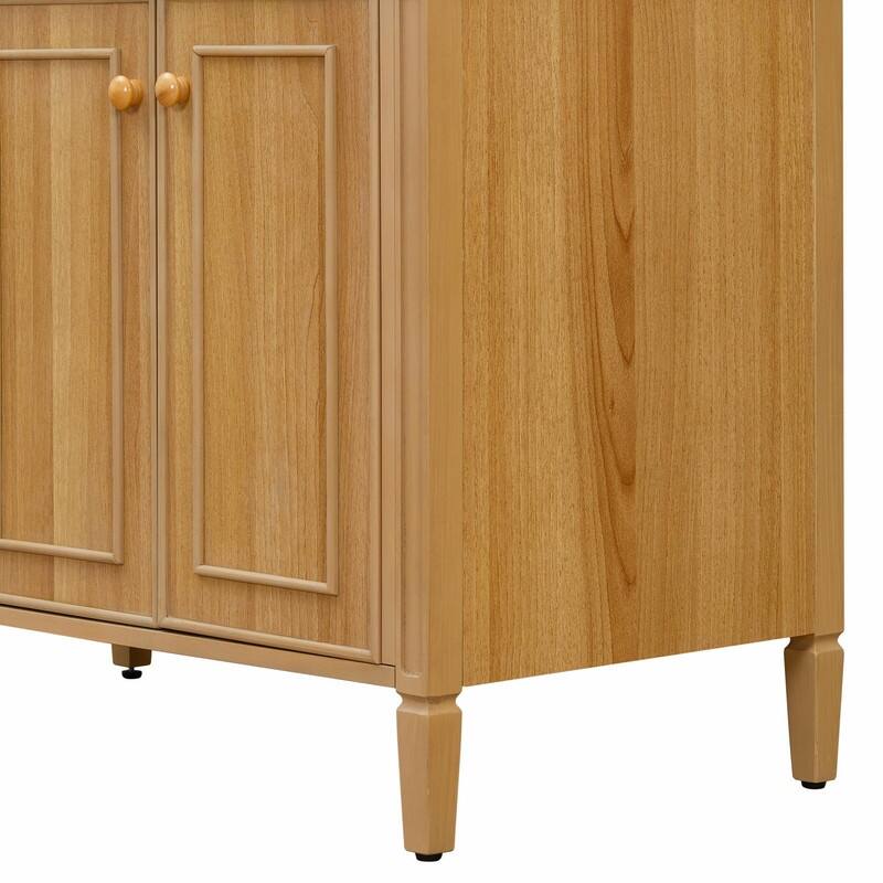 36" Bathroom Vanity with Sink, Cabinet, Flip-Out Drawer, 3 Drawers & 2 Soft-Close Doors