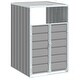 preview thumbnail 23 of 56, vidaXL Wheelie Bin Storage Rubbish Waste Bin Storage Steel
