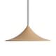 preview thumbnail 1 of 2, Golden Lighting Vistara 1-light 20in Pendant in Latte - Bronze