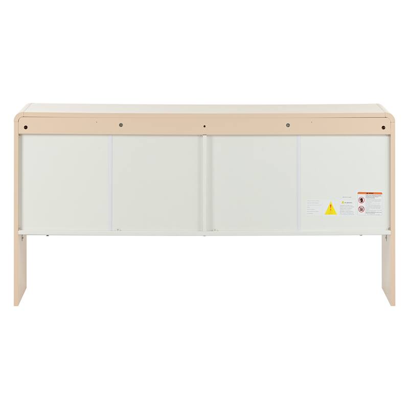 60"L Large Storage Space Sideboard with 4 Doors and Rebound Device