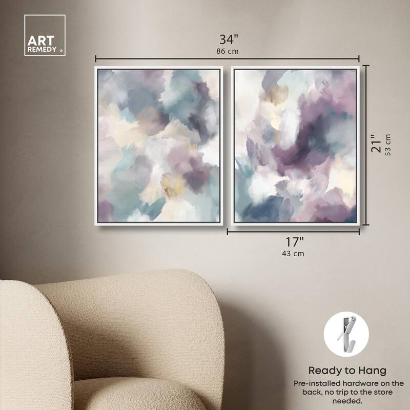Golden Reflections Canvas Set of 2 by Art Remedy