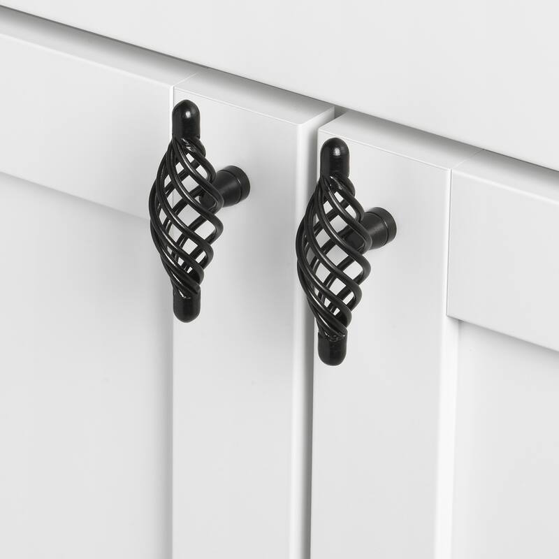 2 In. Classic Oval Twisted Birdcage Cabinet Knob (Pack of 10)