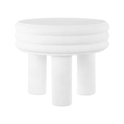 Evans 13.5" Contemporary Minimalist Curvy Low Accent Table , by JONATHAN Y