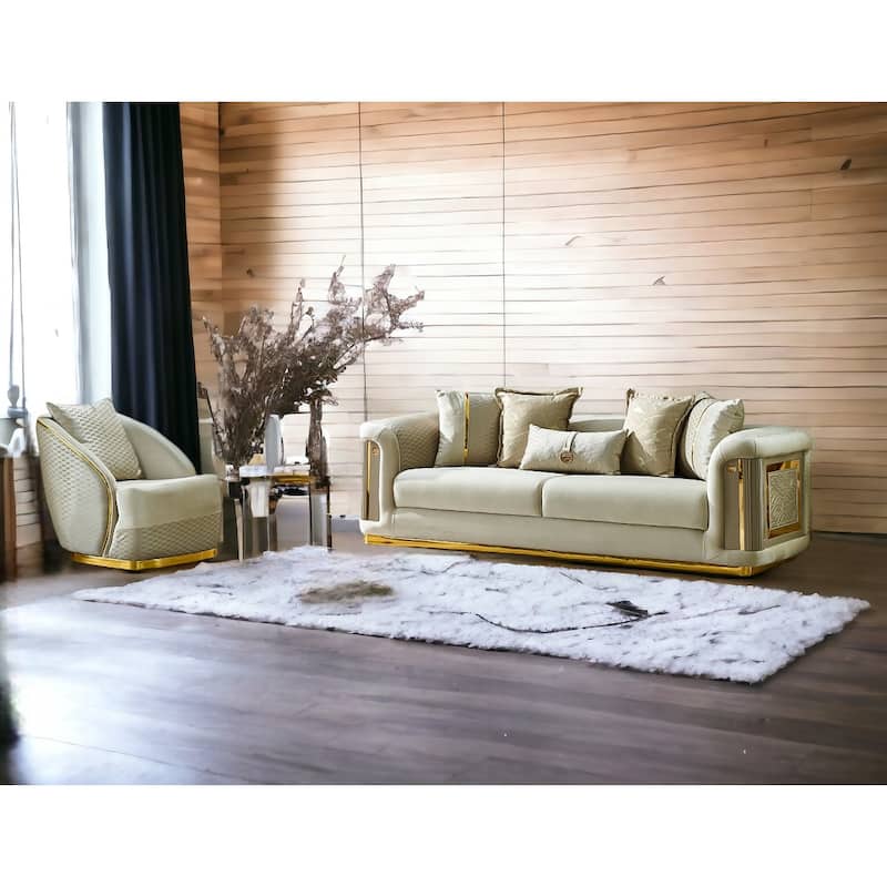 Evelance Modern Upholstered 93'' Velvet Pillow Back