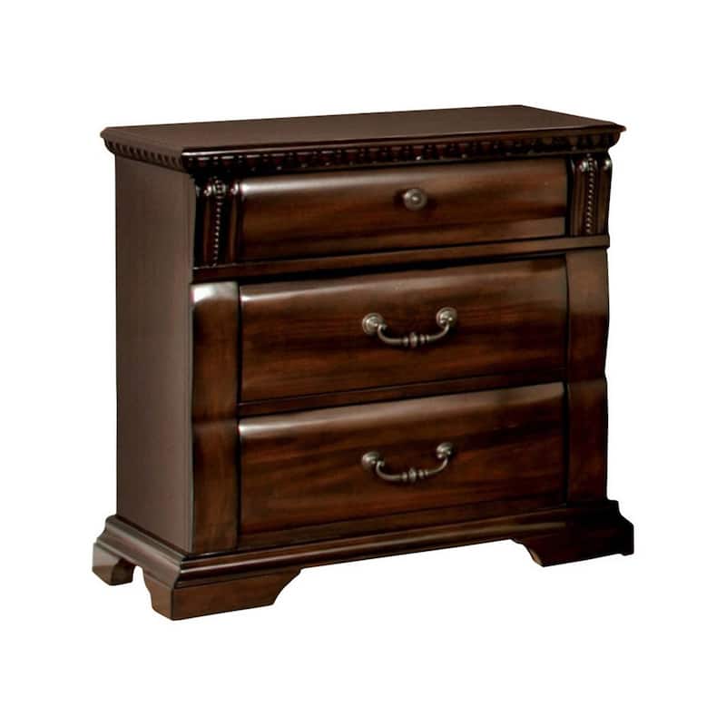 Cherry 3 Drawer 28 in. W Nightstand with Sturdy Hardware and Ample Storage