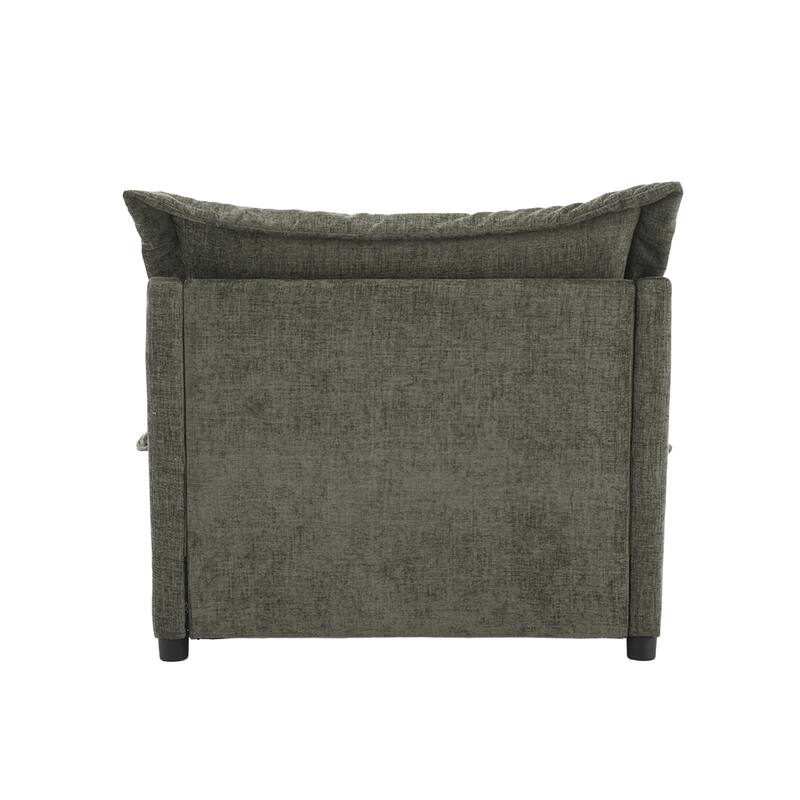 Upholstered Chenille Arm Club Chair Cloud corner cahir