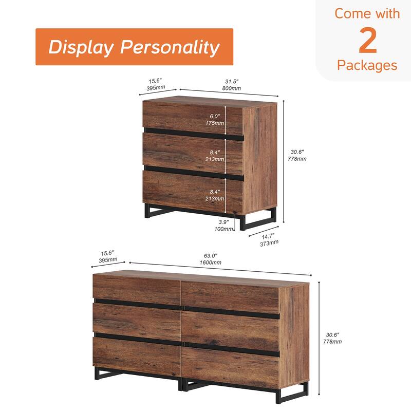 WAMPAT Dresser for Bedroom, Closet Organizers and Storage