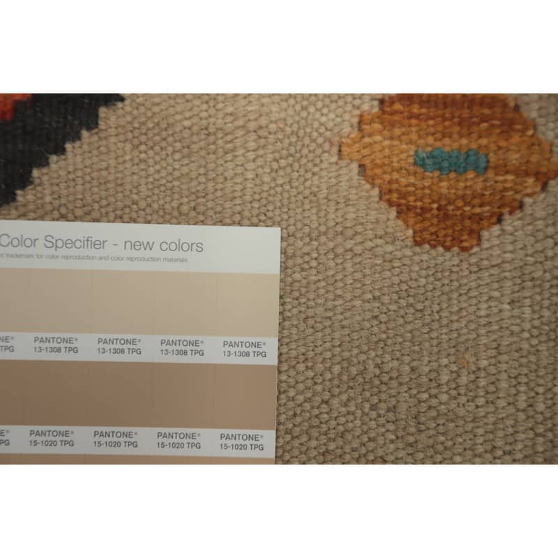 Hand Woven Southwestern Wool Multi-Colored Geometric Area Rug - 8' 0'' X 5' 0''