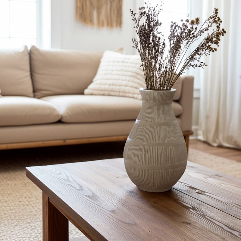 Terracotta Decorative Vase Stylish Handmade for Contemporary Decor