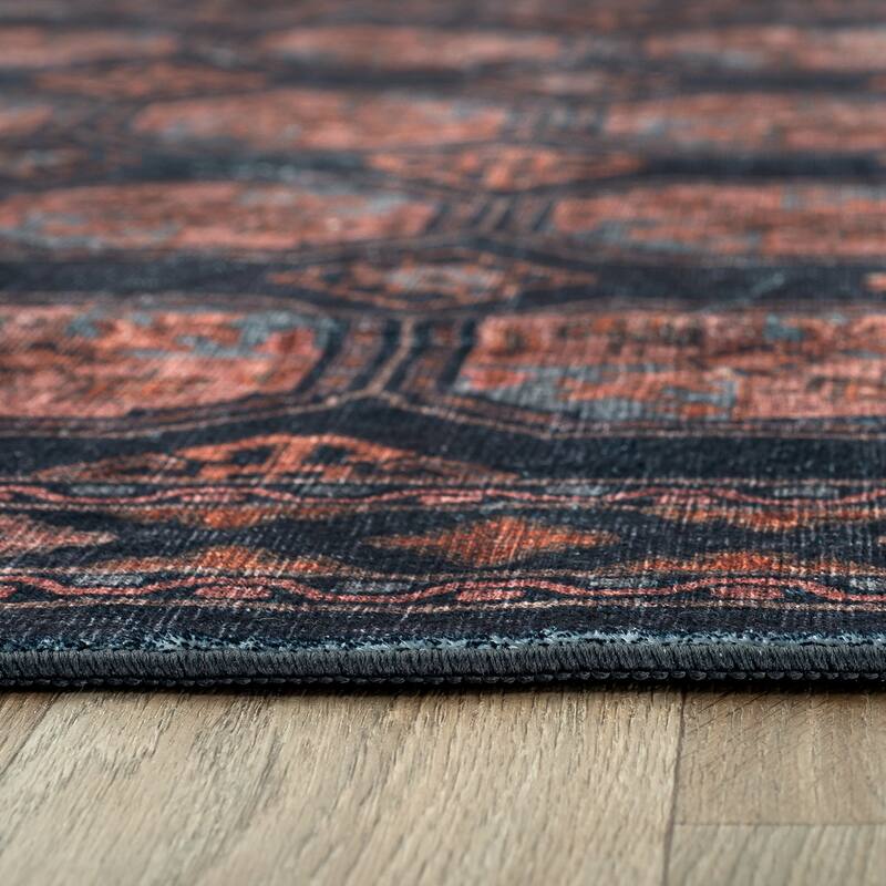 World Rug Gallery Transitional Moroccan Washable Non Slip Area Rug