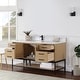 preview thumbnail 63 of 143, Altair Wildy Bathroom Vanity with White Composite Stone Top without Mirror