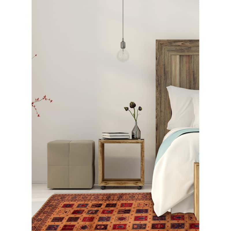 ECARPETGALLERY Hand-knotted Teimani Brown Wool Rug - 6'4 x 9'4